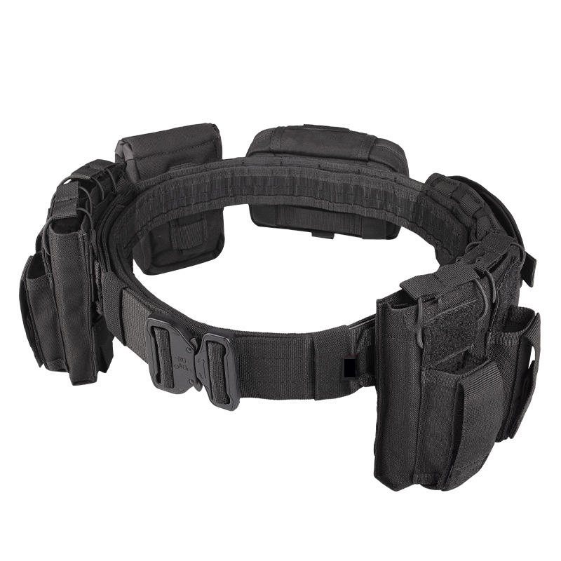 YAKEDA Tactical  Belt Multi Pocket Adjustable Detachable Gear for Outdoor Tactical Missions, Police Military Equipment, Hunting