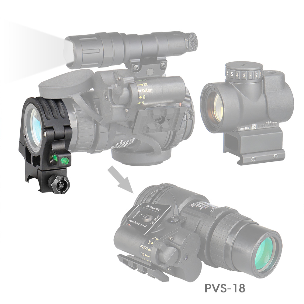 Tactical PVS-18 Night Vision Mount Scope Ring With Level Bubble For 21.2mm Rail HS24-0252