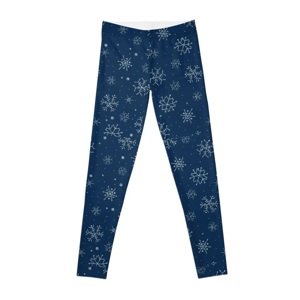 Snowflakes Leggings sporty woman push up harem pants sport set Womens Leggings