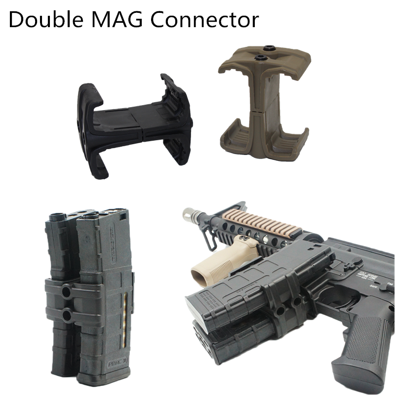 Universal Clip Rifle Dual Parallel Magazine For  AK AR15 M4 Mag595 Airsoft Link Round Cartridge Speed Loader Gun Accessories