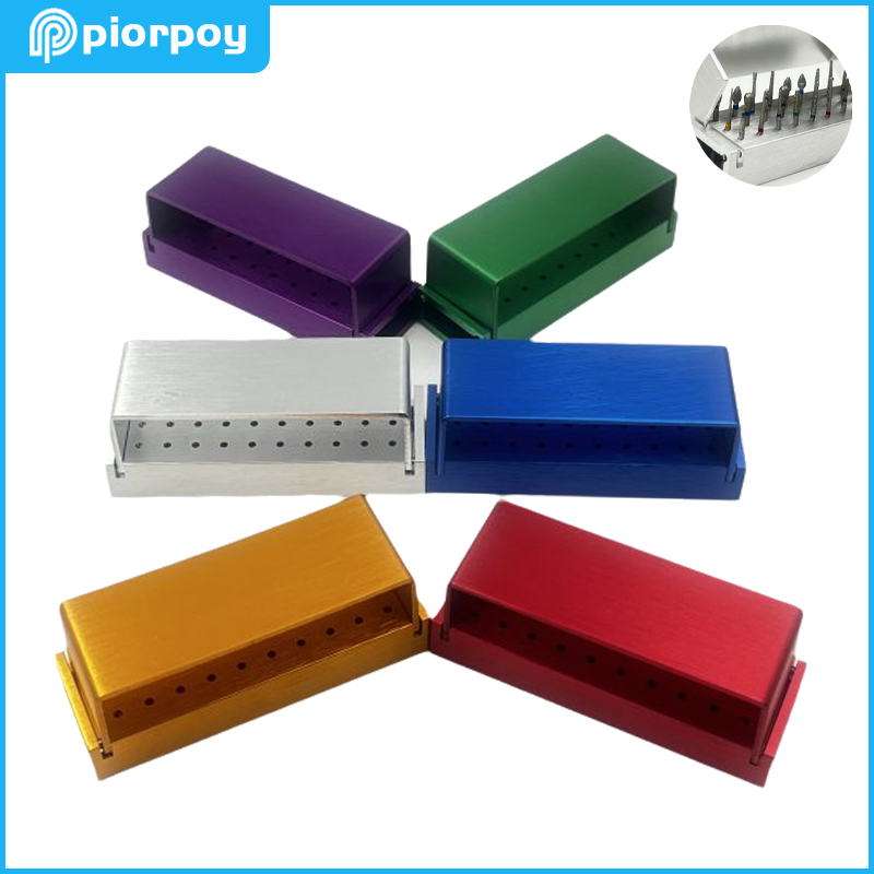 PIORPOY  30 Holes High Speed Handpiece Burs Dental Diamond Burs Drill Disinfection Block Holder Dentistry Instrument Dropship