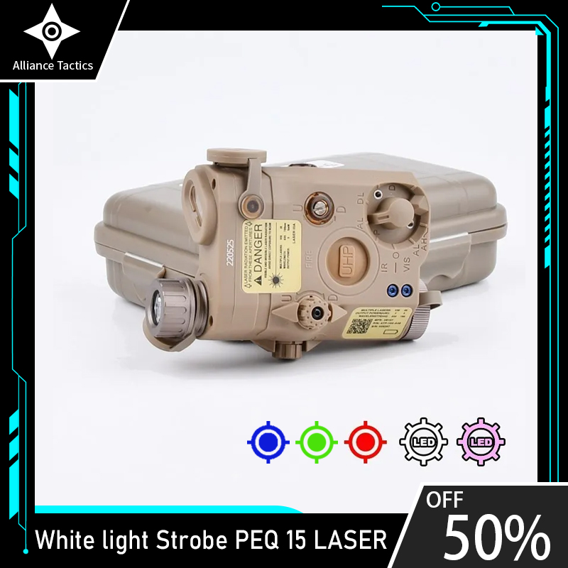 WADSN PEQ15 Red Dot Laser Aiming IR Battery Box M300 M600 Flashlight Tactical Dual Control Remote Switch Fit 20mm Rail