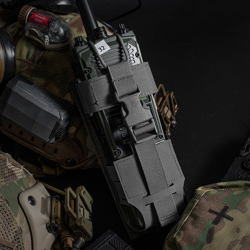 Tactical PRC 152/163 Radio Pouch Bag, Molle Vest Backpack,  Cs, Wargame, Hiking, Camping, Walkie Talkie Mag Pouches
