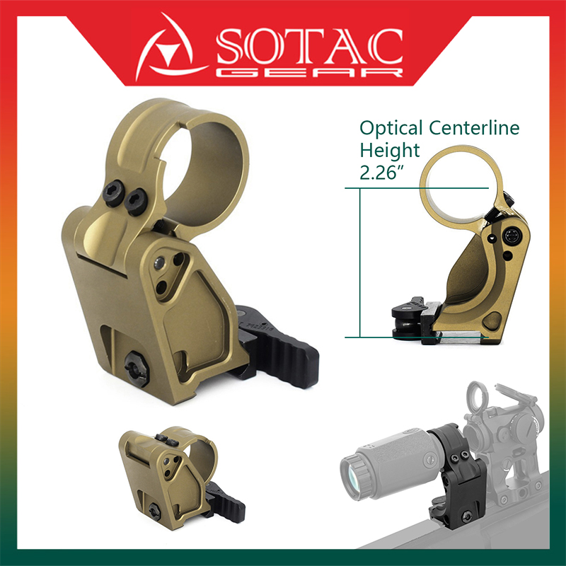 SOTAC Tactical FAST Riflescope, 30mm Ring Size, FTC, QD Mount, 2.26 "Optical, Height, Fot 3X-C, 3XMAG-1, 30mm Tube