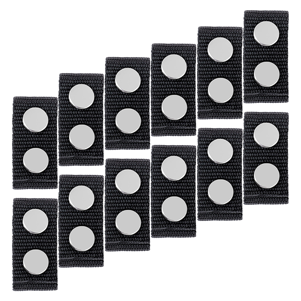 12pcs Tactical Belt Keepers Snap Nylon Heavy Duty Outdoor Camping Hiking Shooting Fixed Buckles Comfortable Long Use