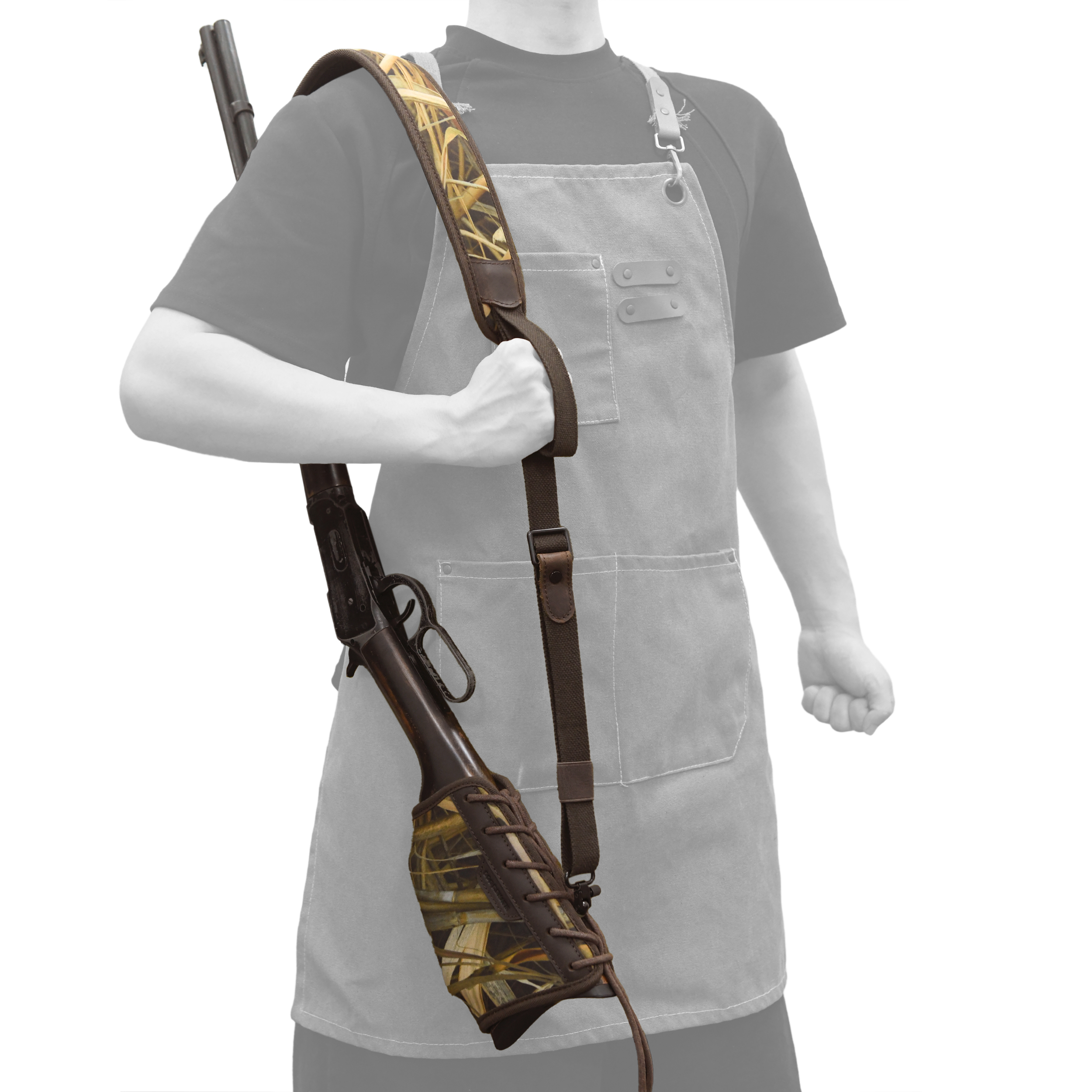 Non Slip Gun Sling Camouflage Padded Rifle Shoulder Strap Adjustable Shotgun Belt Neoprene Inner for Outdoor Hunting