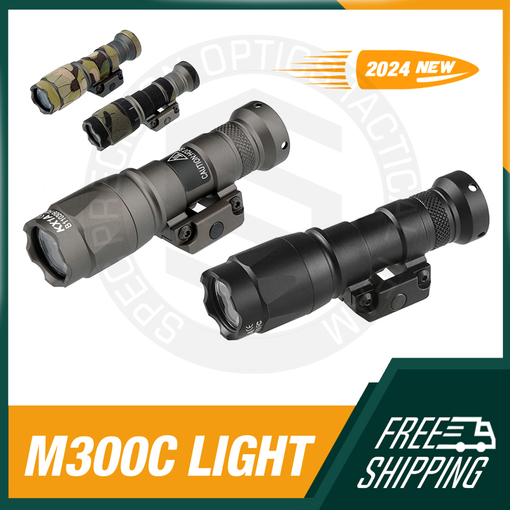 Tactical Torch Scout Light SF M300C Airsoft Powerful Flashlight WeaponLight with Dual Function Switch