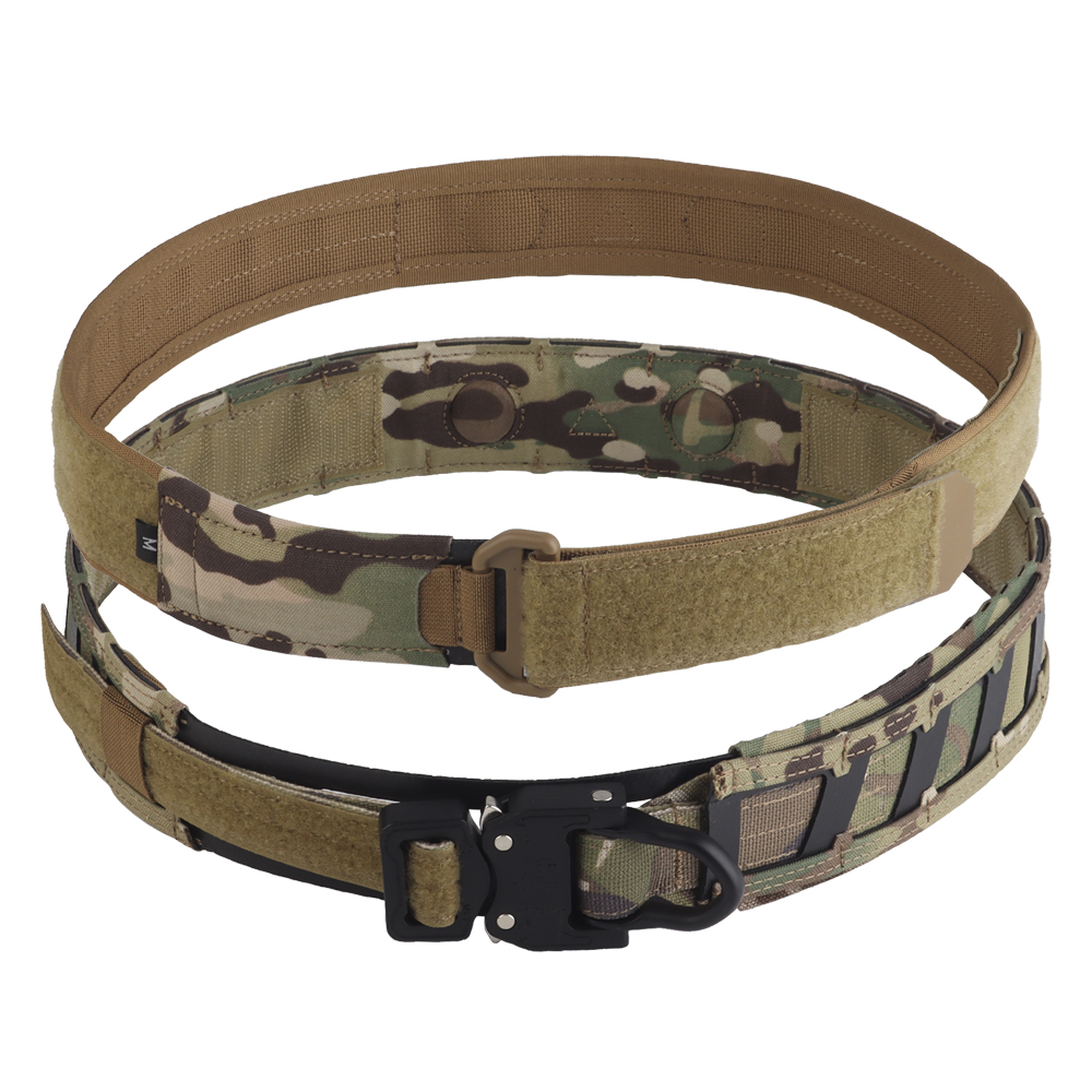 Battle Belt Agilit Style MOLLE Tactical Belt Outdoor Hunting Training Inner Outer Double Waist Belt with Magnetic Locate System