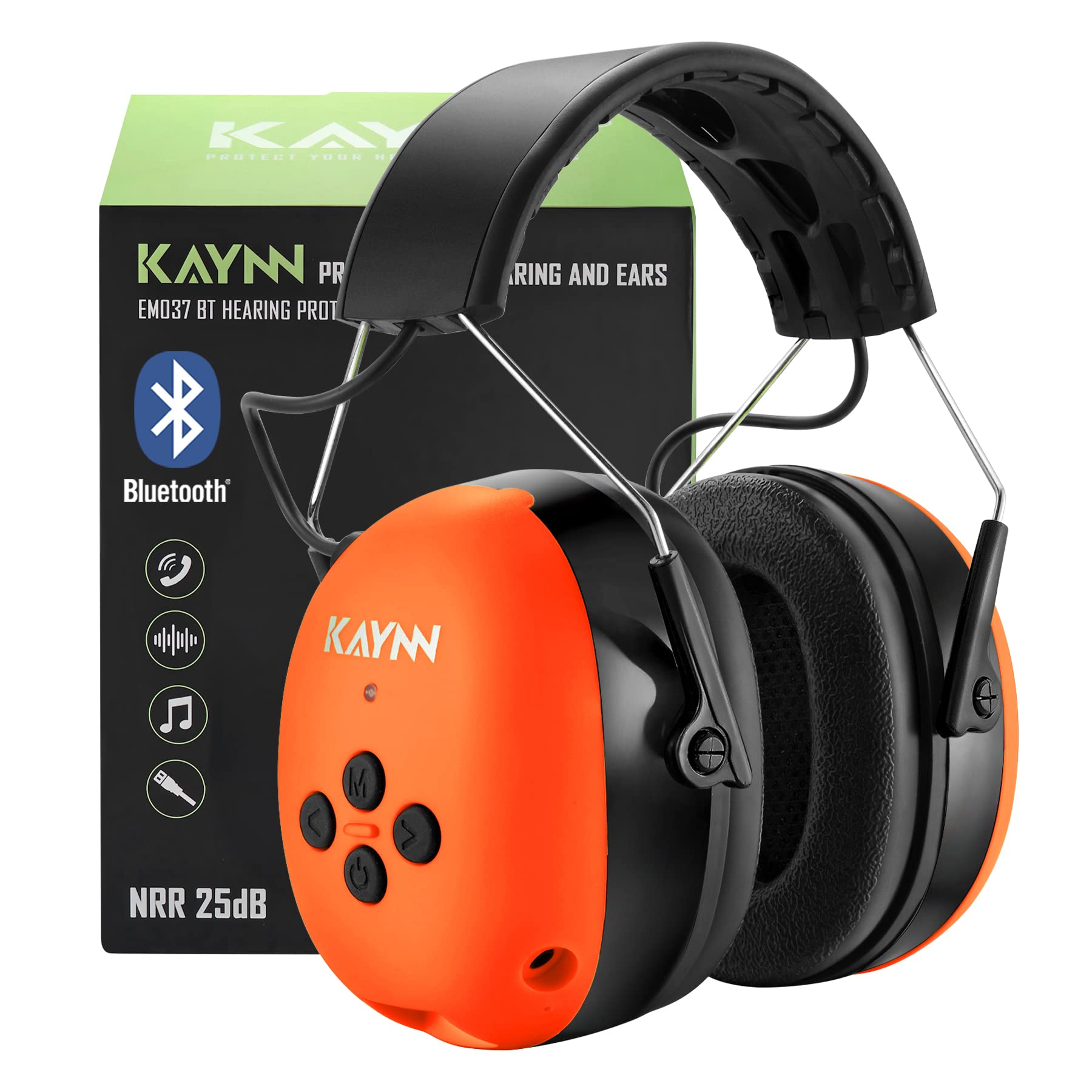 Bluetooth Hearing Protection music headset Headphones Noise Reduction Protector safety Earmuffs for Mowing