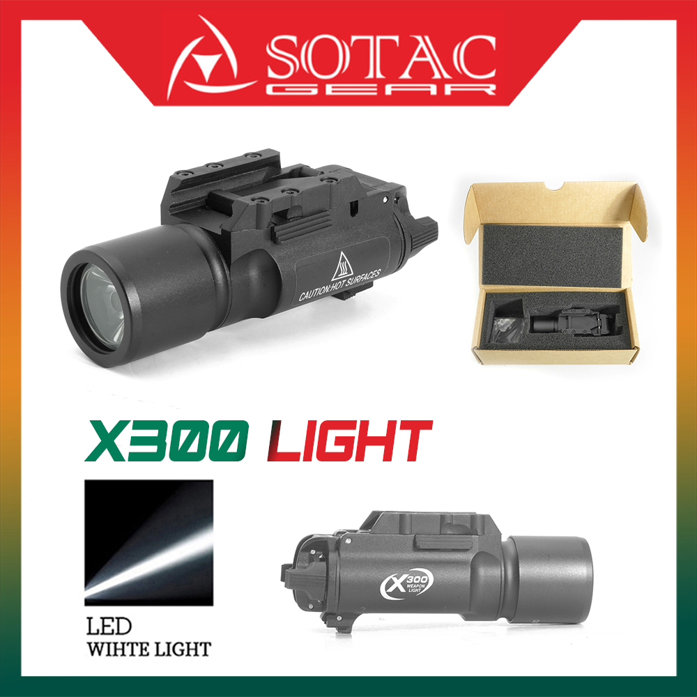 Sotac X300 LED Weapon Light, 600 Lumens, Flashlight