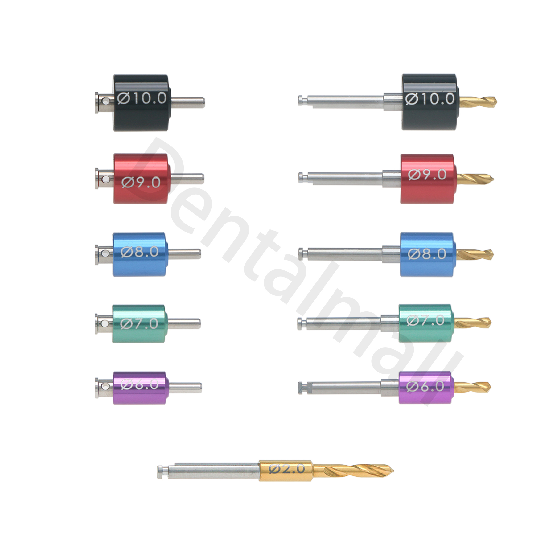 Dental Drill Guide Positioning Space Drills Pilot Pins Spacing Implant Position ∅6.0 ∅7.0 ∅8.0 ∅9.0 ∅10.0