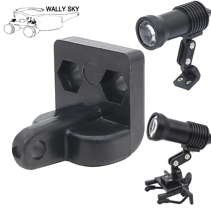 L-type Adapter Mount Clip Dental Headlight Accessories for Install Dentistry Oral ENT Medical Surgical Headlamp or Glasses