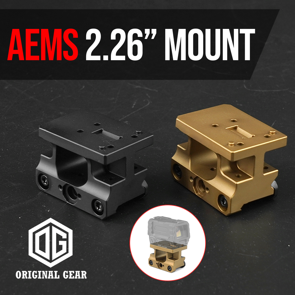 Tactical AEMS FAST Mount 2.26in Optical Centerline For Airsoft Hunting Made Of CNC Aluminum 6061-T6