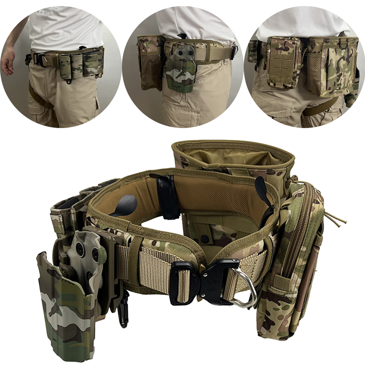 P320 Tactical Waist Belt Holster Outdoor Hunting Accessories Storage Bag for Airsoft Shooting Training Patrol Glock G17 G22 G34