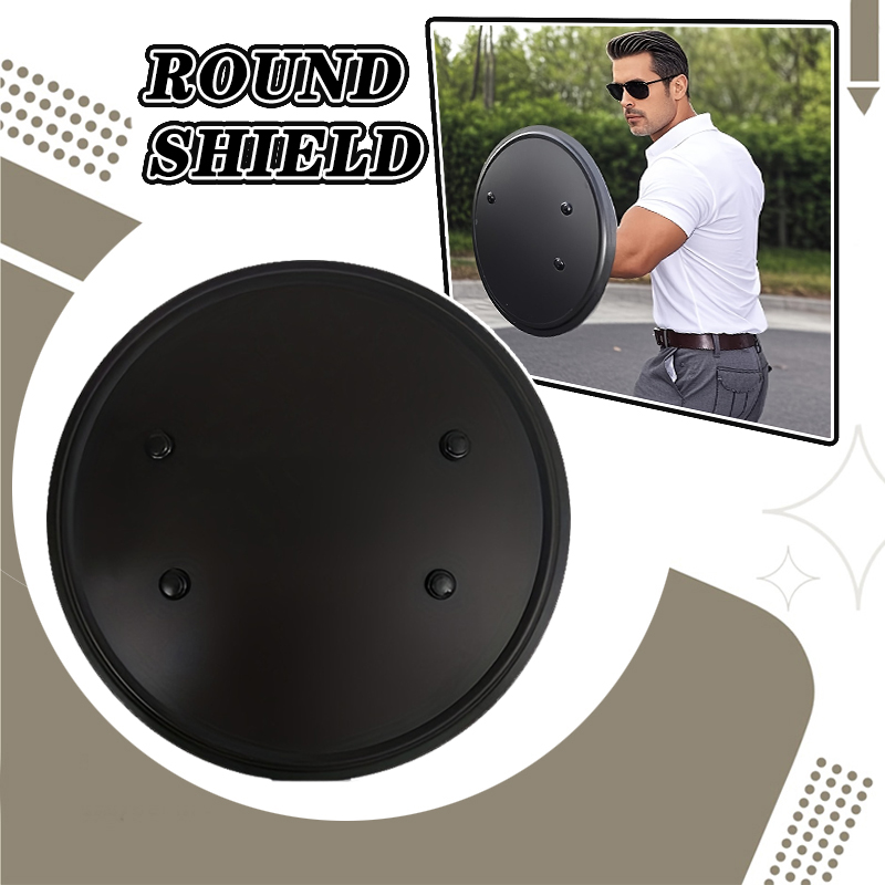 1pc Training Aluminum Round Shield - Black, Durable & Lightweight, Ideal for & Fitness, Self Gear | Modern Self | Durable Shield