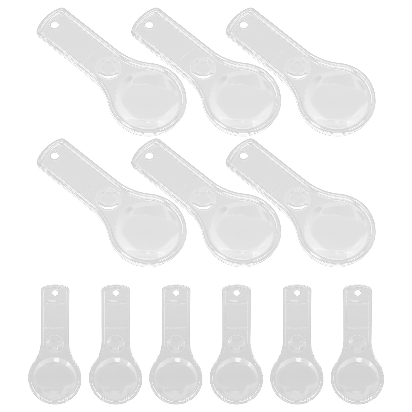12 Pcs Handheld Magnifying Glass Elderly Home Portable Mini Explore Reading Glasses for Observation Activities School