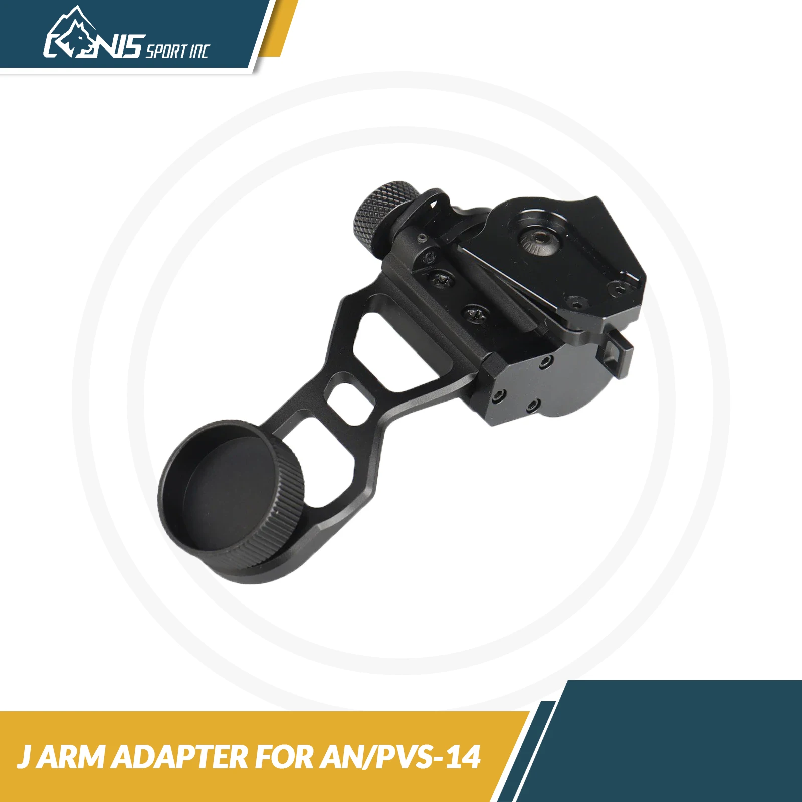 PVS 14 Mount Night Vision Goggles NVG Mount Dovetail J Arm Rhino Mount Compatible with All Models of PVS-14