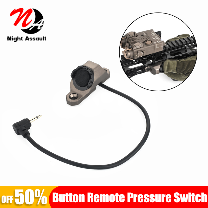 Tactical Hot Button Remote Pressure Switch Mlok Keymod For Surefir M300 M600 Flashlight DBAL-A2 PEQ15 Laser