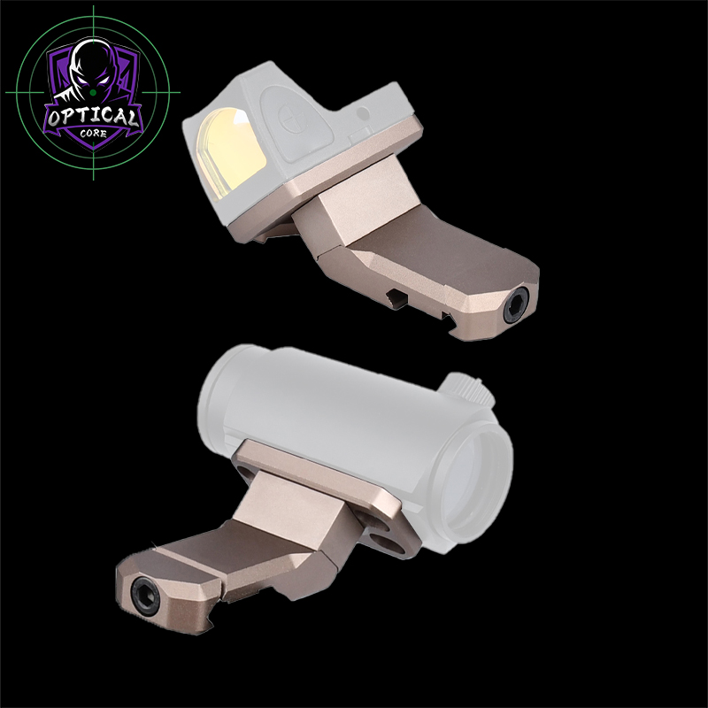 Metal 45 Degree Offset Optical Base Picatinny Rail Mount Red Dot Sight Base Hunting Aiming Scope Mount Accessories