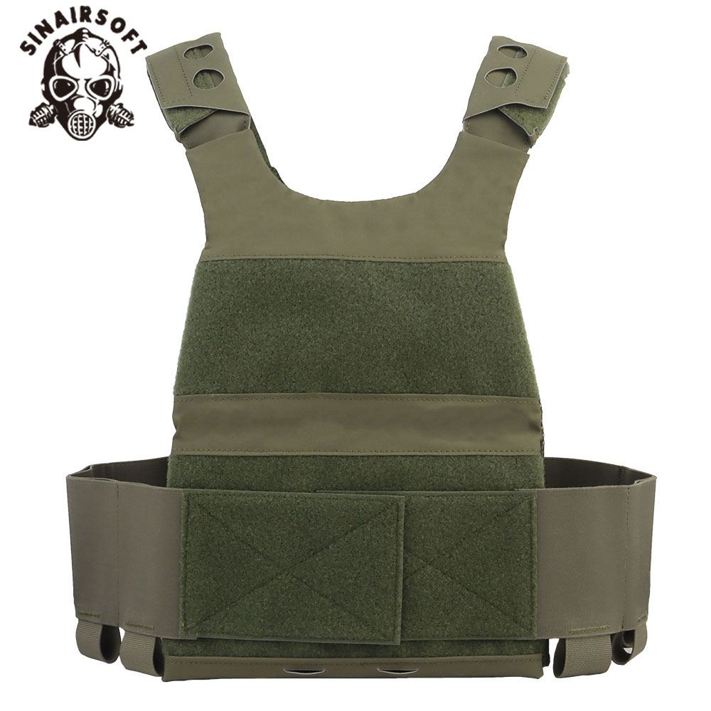 Tactical Ferro Style FCPC Low Profile Vest Plate Carrier Elastic Cummerbund ITW Buckle Padded Shoulder Strap Hunting Gear