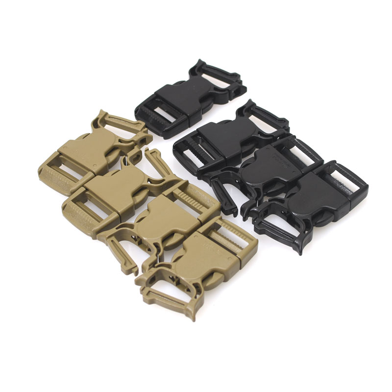 2/4PCS/lot JPC2.0 Tactical Vest Replaceable Buckle 1-Inch Webbing Adjusting Buckle DuPont POM Buckle