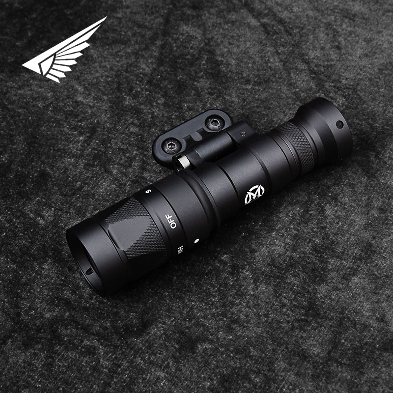 Tactical M340A M340B M340C M340W Flashlight Strobe Hunting Weapon Scout Light Spotlight for Mlok Keymod FAST Helmet 20mm Rail