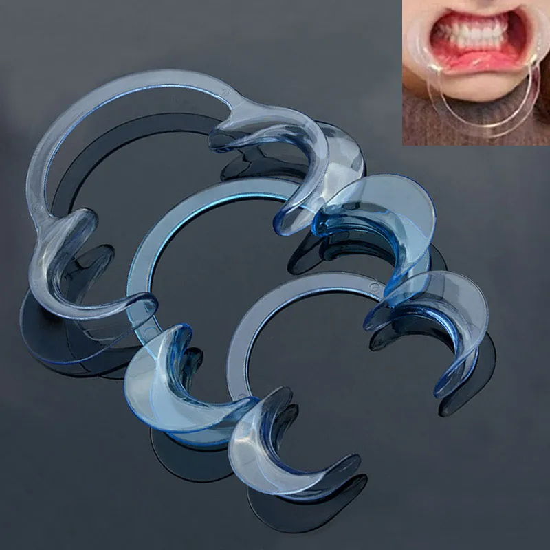 10 PCS Dental Retractor C-shape Cheek Teeth Whitening Mouth Opener Mouth Spreader Lip Shape Opener Dentist Orthodontic Tool