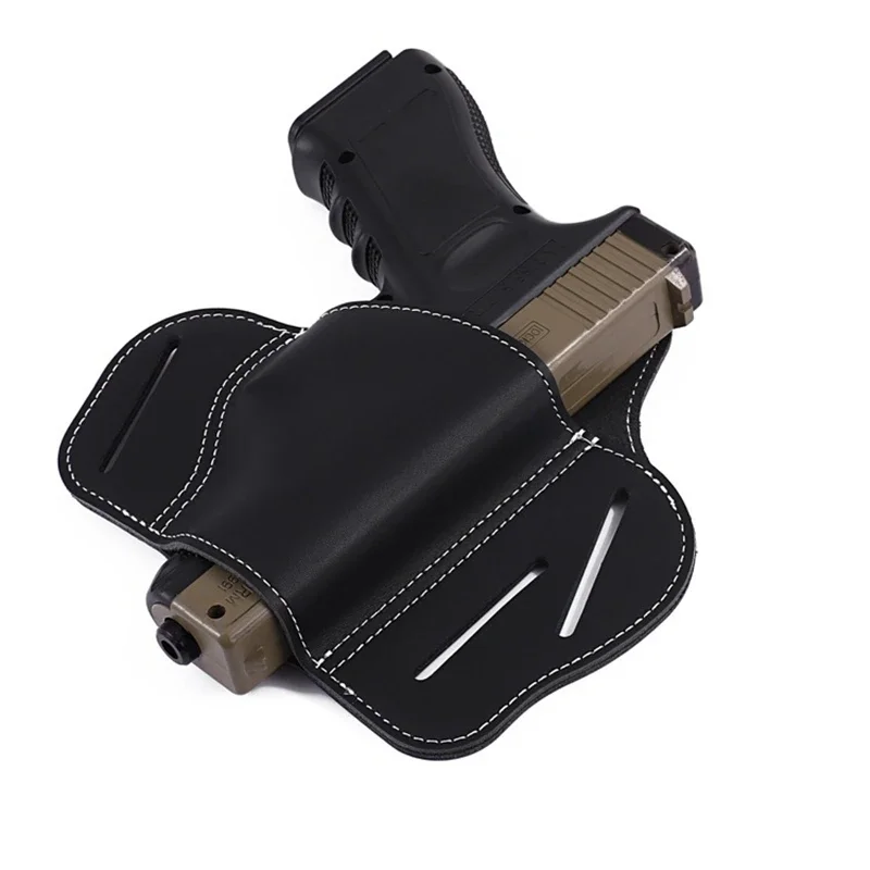 Suitable for Glock 17 19 22 23 Sig Aisser P226 P229 Ruger 92 M92 leather concealed pistol case equipment