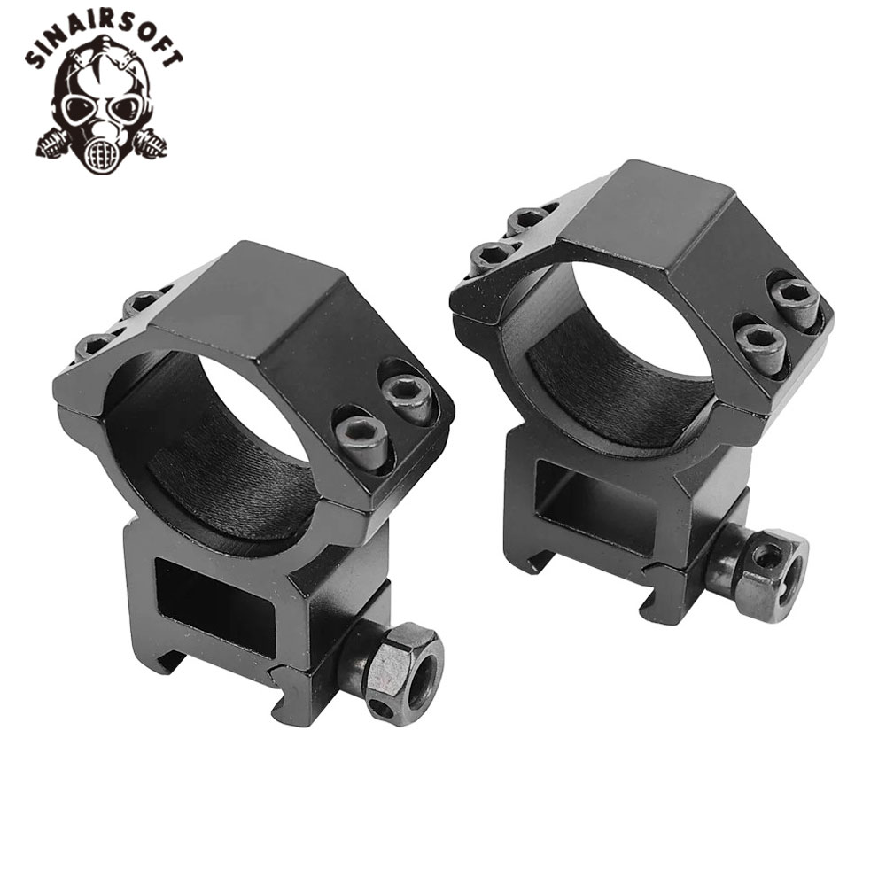 1Pair Hunting Scope Mount Ring for Dia 25.4mm 30mm Tube Scopes 11mm 20mm Dovetail Picatinny Rail Tactical Flashlight Mount