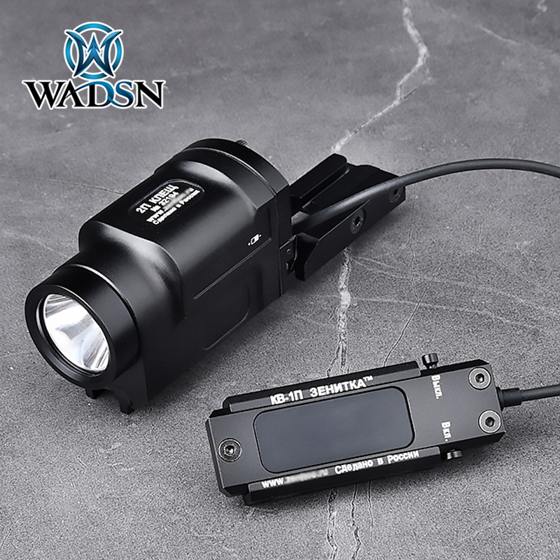 WADSN NEW AK-SD KLESCH 2P Flashlight Zenitco Hunting Light Gen 2 White LED Lamp With Remote Pressure Switch Airsoft Weapon Light