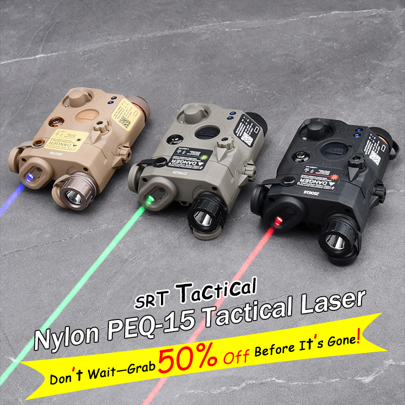 WADSN UHP PEQ-15/PEQ15 Tactical RGB/IR Laser Aiming & Illuminator, 20mm Picatinny Rail, Airsoft Hunting Weapon Light