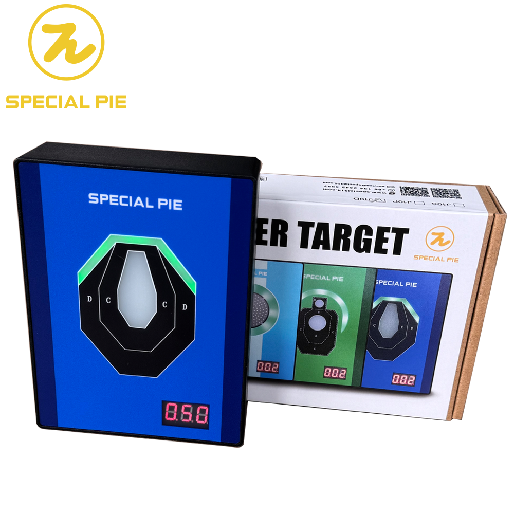 IPSC Laser Training Target - Dry Fire Trainer with Instant Hit Detection & Sound/Light Feedback for Home Shooting Practice