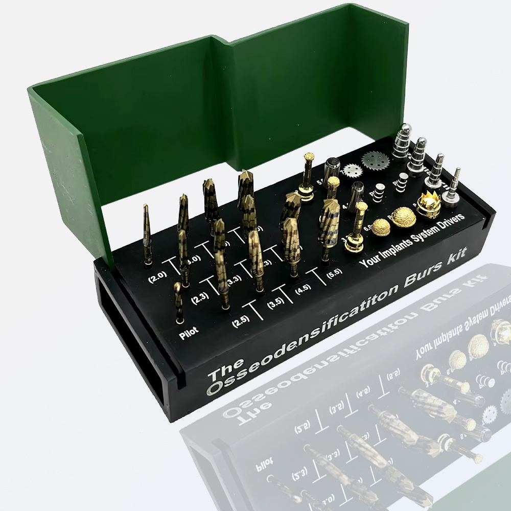 29Pcs Dental Implant Drills Kit - Professional Maxillary Sinus Lift Surgical Tools Osseodensification Burs Set for Dentistry