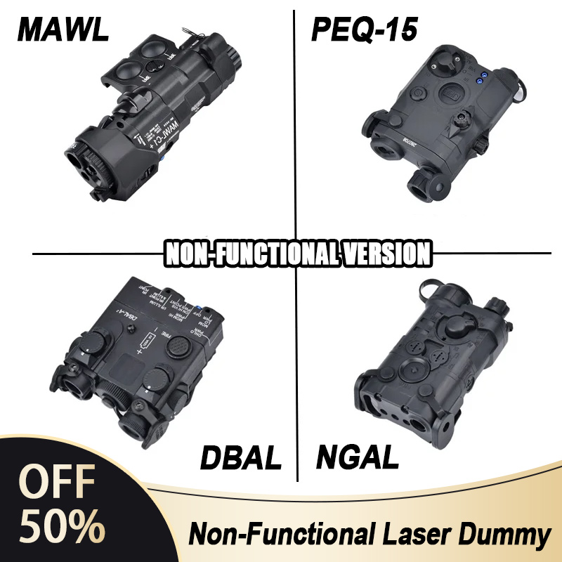 Tactical Dummy Indicator Airsoft Non-functional Version DBAL A2 PEQ 15 MAWL C1 NGAL Battery Box Fit 20mm Rail Toy Laser