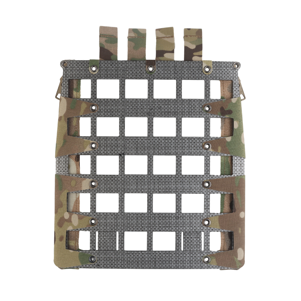Tactical Plate Carrier Back Panel MOLLE Zipper Kit for FERRO Style FCPC V5 Airsoft Hunting Vest Lightweight Holder Expand Gear