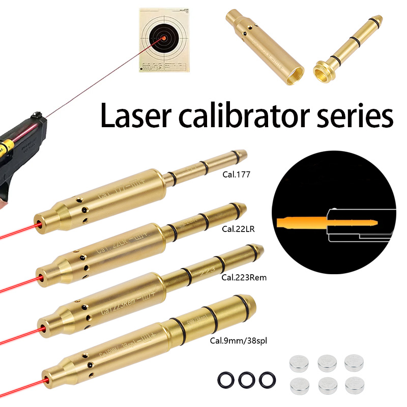 9x19mm Laser Training Bullet Laser Bore Sight 2in1 9mm 7.62 .38spl .177 22LR 22lrBullet Boresighter Caliber Hunting 12GA.223.308