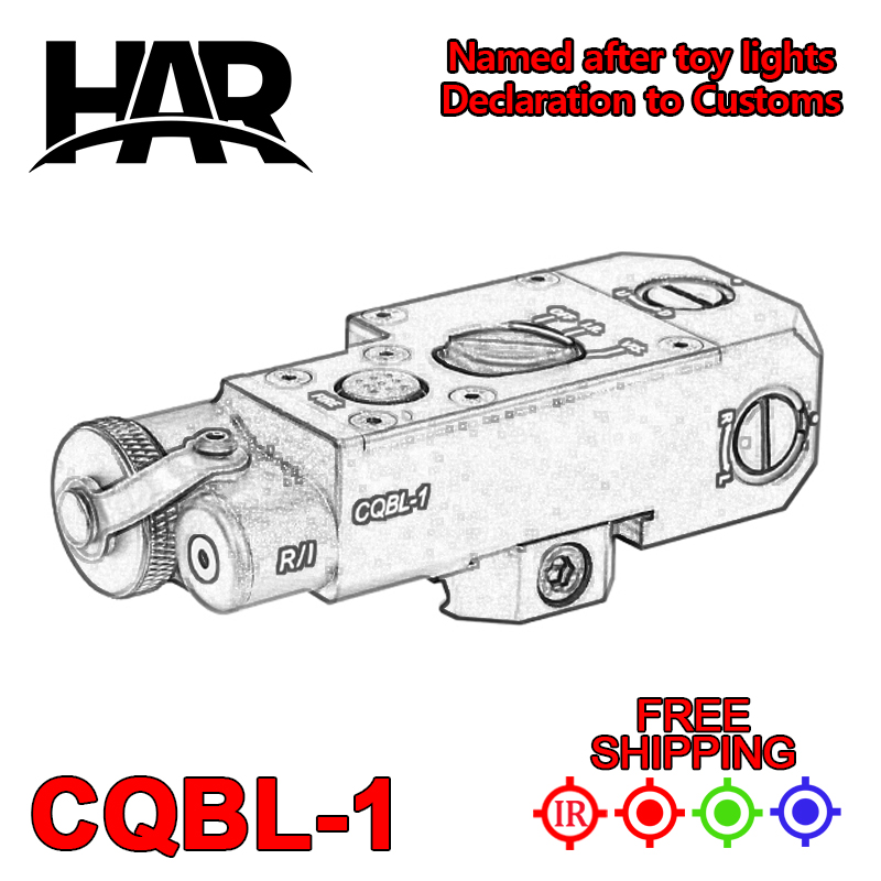 Tactical Airsoft Metal CQBL-1 Red Dot Green Blue IR Indicator WADSN Fit 20mm Rail Scout Sight Hunting Gun Weapon Light Laser SF