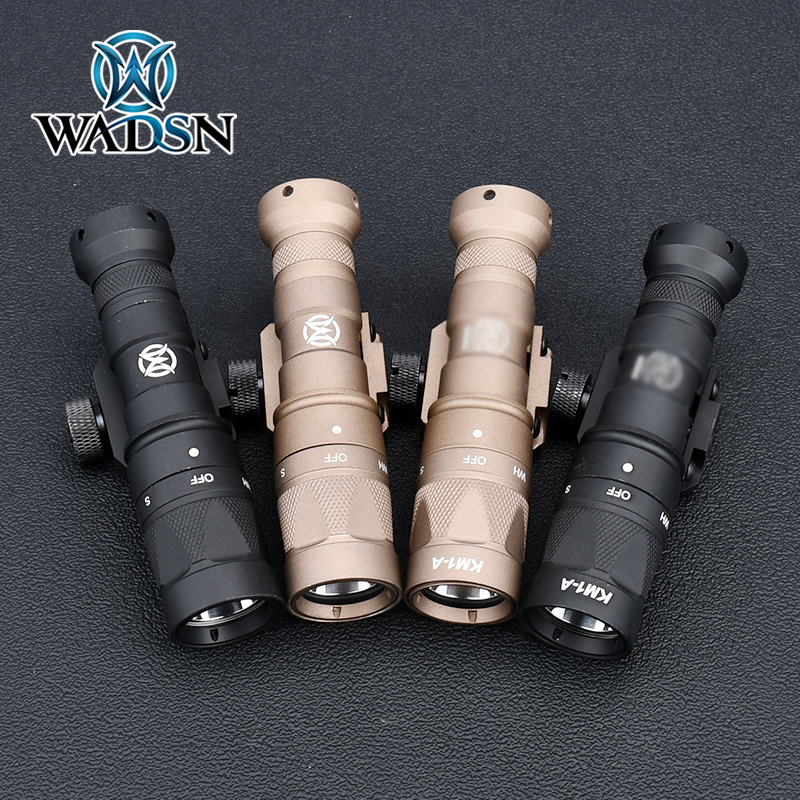WADSN M300W M300 Surefir Scout Light M300V Strobe Flashlight Regular Switch Version Tactical Hunting Weapon Lamp Fit 20mm Rail