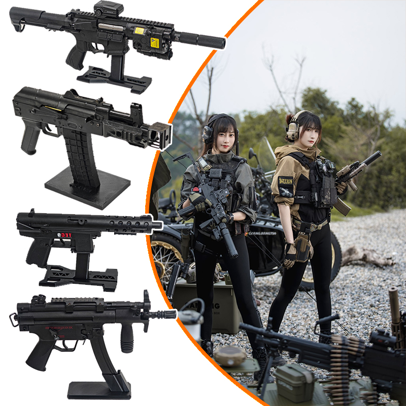 Rifle Paintball Universal Gun Display Stand Toy Airsoft Desktop Display Military Fans Storage Rack For Tec9 Arp9 Aka Ldt Mp5/K