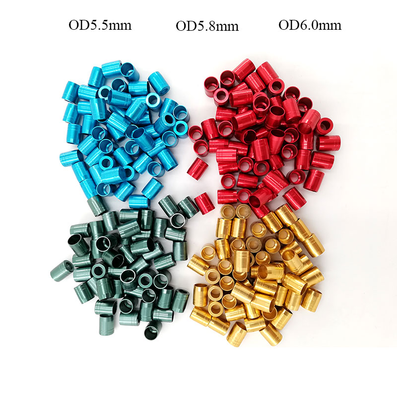 Archery Aluminum Explosion-proof Ring OD5.5mm/5.8mm/6.0mm ID4.2mm Arrow Shaft Protect Bow Shooting Hunting 24PCS