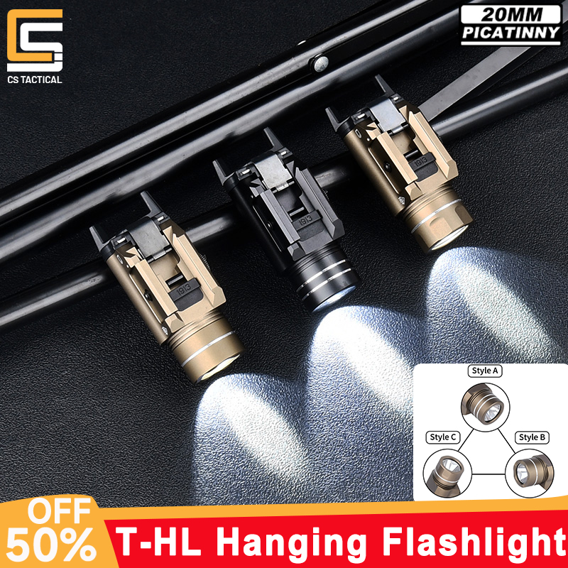 Metal T-HL WADSN Hanging Flashlight 800lumen High Power Strobe Light Outdoor Hunting Accessories Scout Light Pistol Flashlight