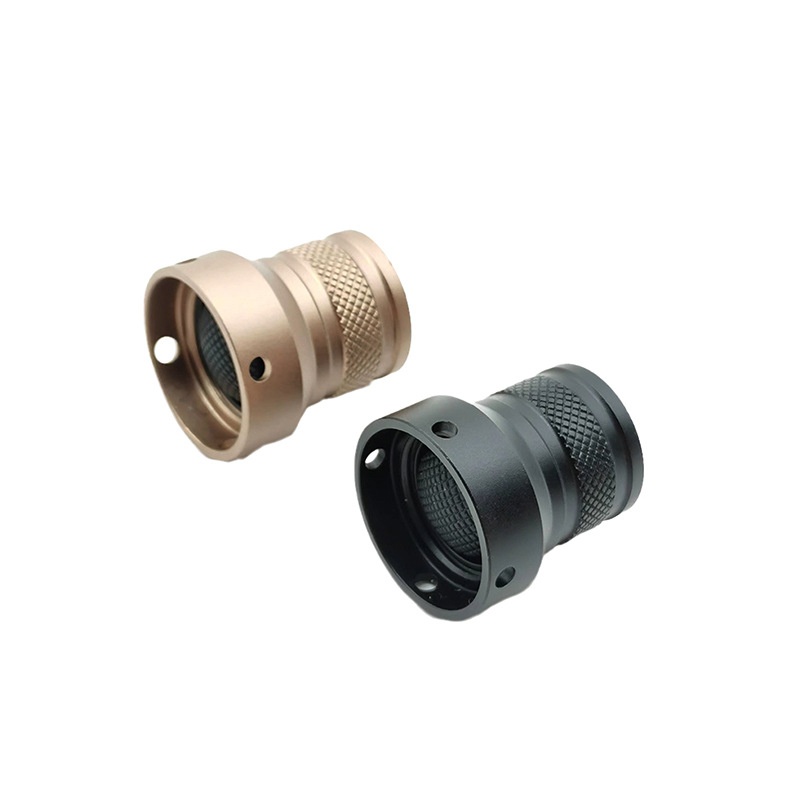 Tactical Flashlight Metal Tail Cap M300 M600 Outdoor Hunting Scout Light Pressure Switch Constant-on key press crown head