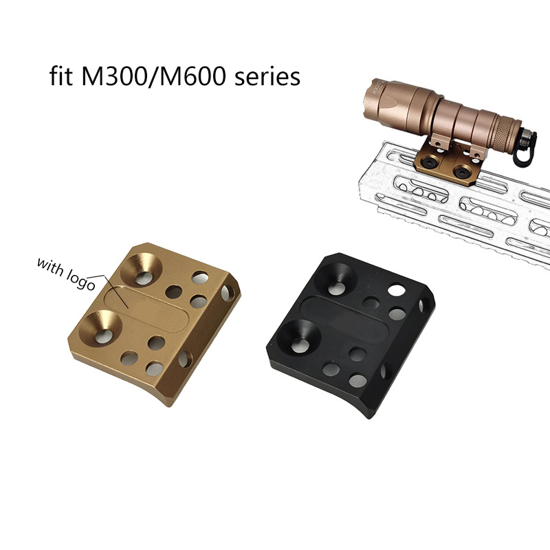 Tactical CNC Scout light mount For M300 M600 Flashlight Offset side mounts For M-Lok Rail Weapon Lights Base Hunting Accessories