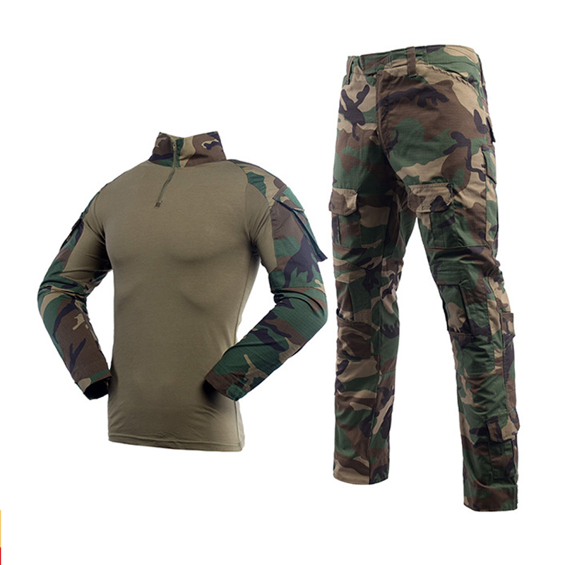 Hiking Camo G2 Style Combat Suit Outdoor Men Shirt and Pants Set Camouflage Guard Tactical Uniforms Frog Suits
