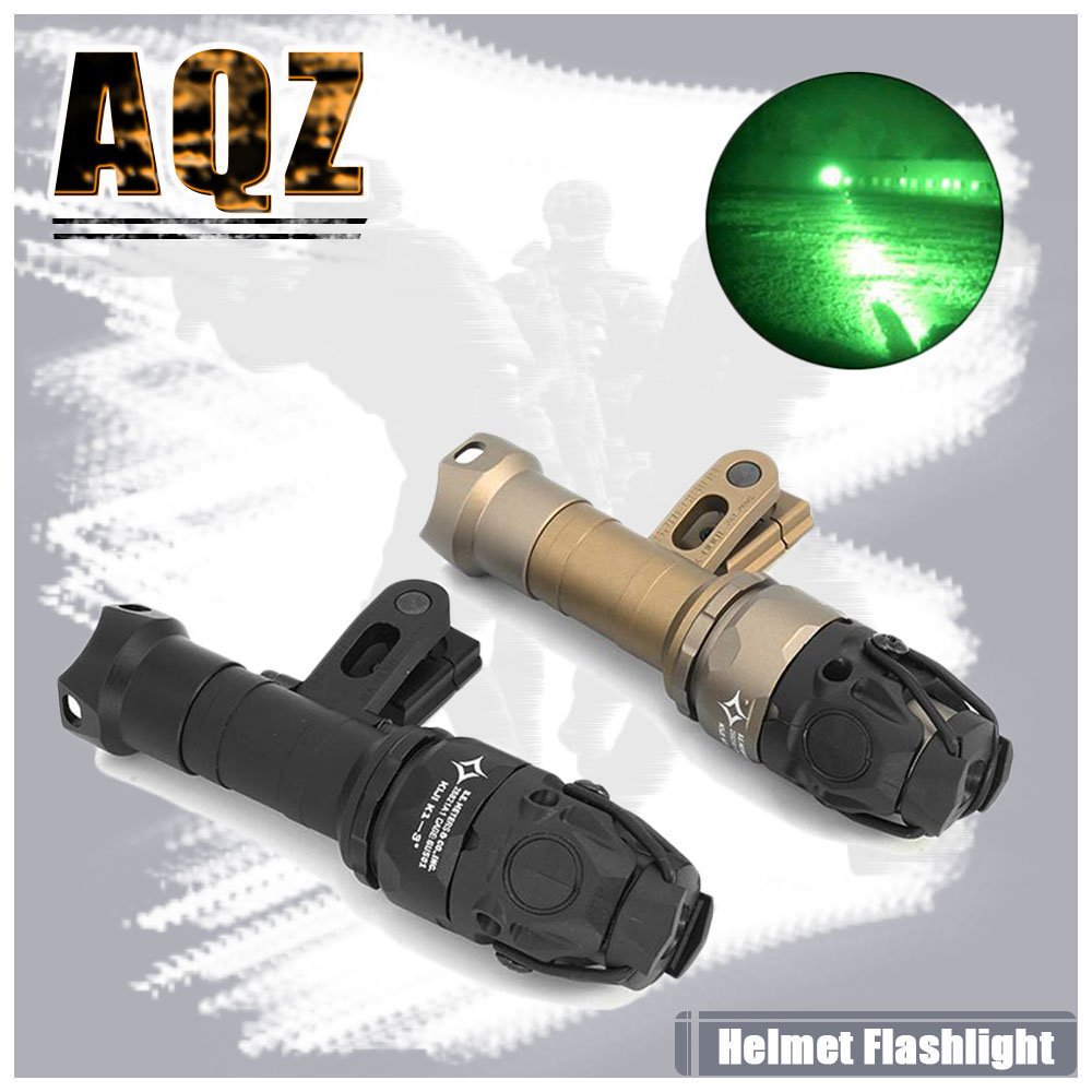 Helmet Flashlight, IR Illumination, 1350 Lumens, White, Weapon Light Tactical Hunting Flashlight