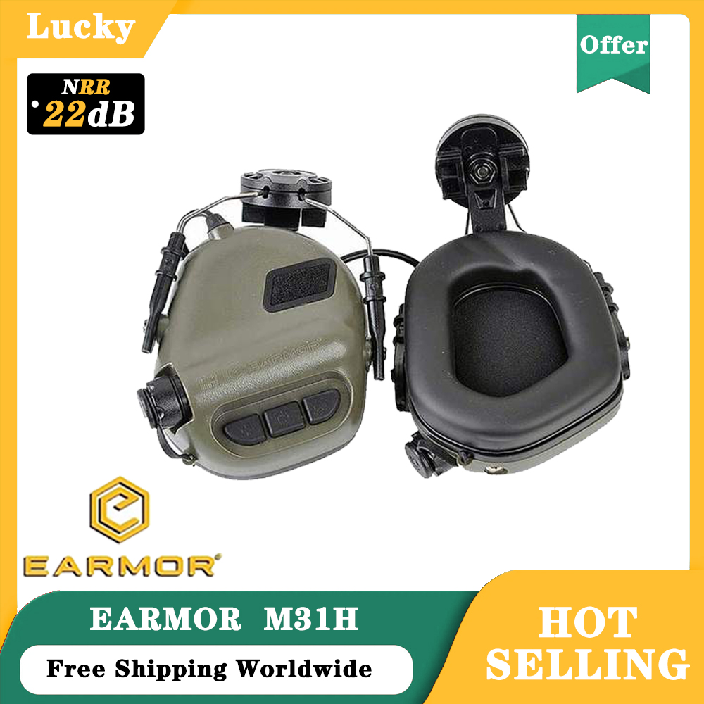Tactical Headset EARMOR M31H MOD4 ARC Military Helmet Headset Electronic Hearing Protector Shooting Earmuffs