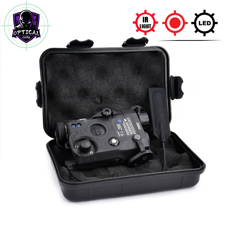 WADSN Tactical PEQ Laser Pointer PEQ15 RED DOT IR FILL Light Laser UHP Box Nylon Hunting White LED Strobe Light Metal Mount Base