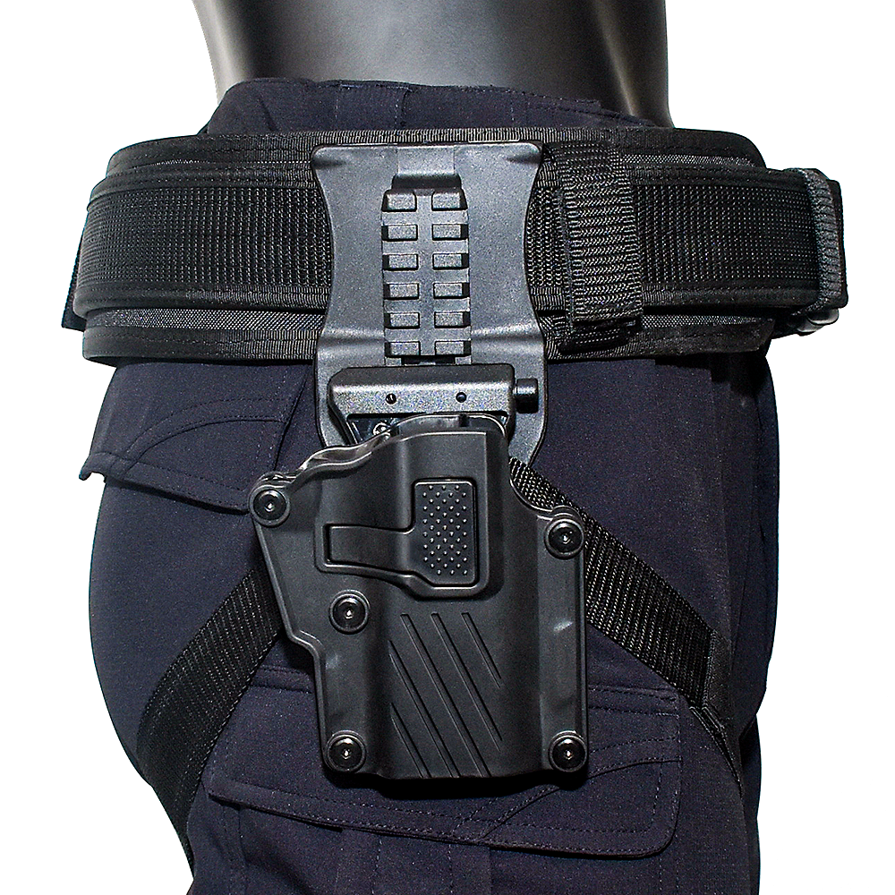 92g Multi-Function Tactical Quick-Draw Holster Universal G17 1911 Leggings Index Finger Unlock Holster For Police Officers Duty