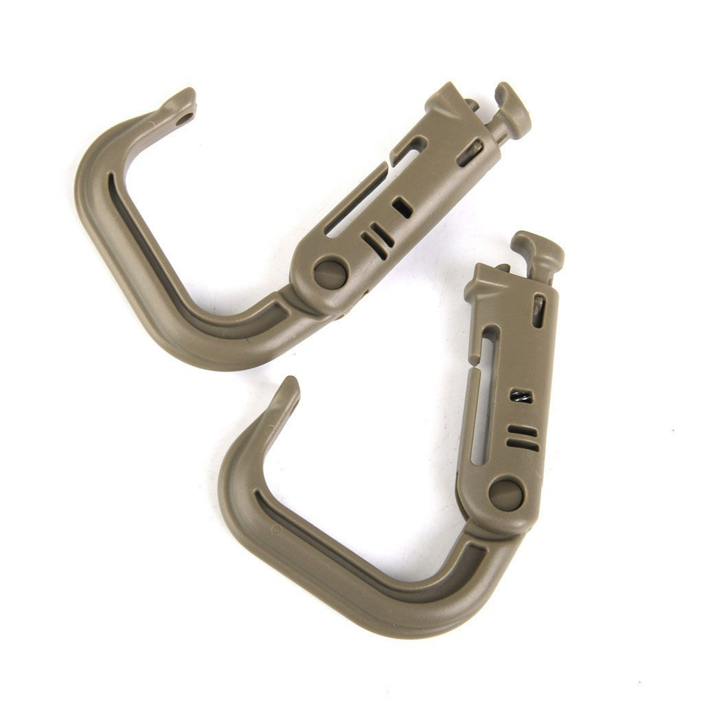 10pcs D-Ring Buckle Locking High Strength Light Weight for Camping Hiking Hunting Tactical Bag Accessory Corrosion Resistant