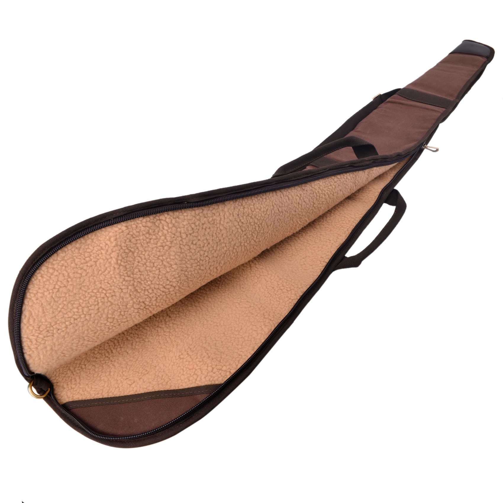 53inch Leather Canvas Gun Slip Bag Shotgun Rifle Case Soft Padding Bag Gun Case